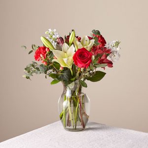 Photo of Original Red Velvet Bouquet with Vase