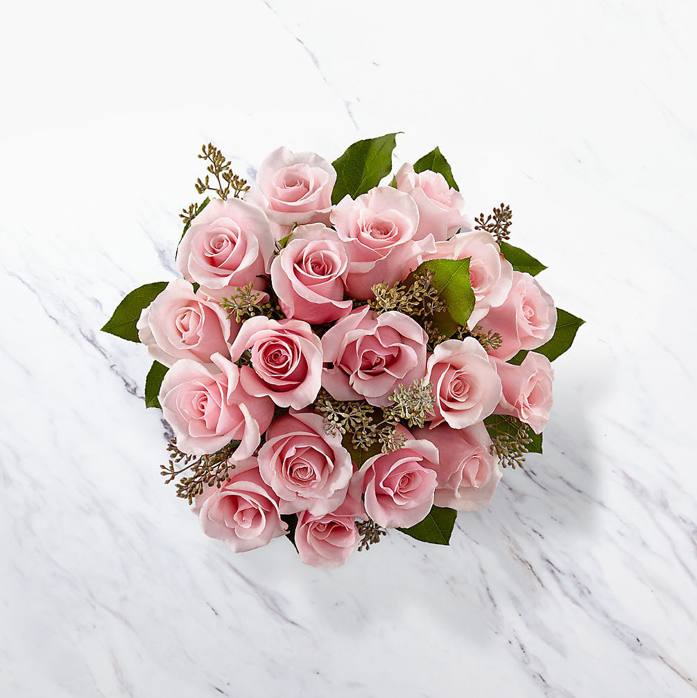 The Long Stem Pink Rose Bouquet - Image 2